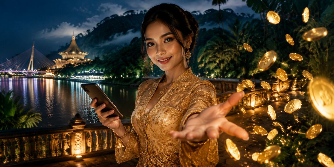 Pengguna poki di Kuching melakukan deposit selamat melalui platform mudah alih
